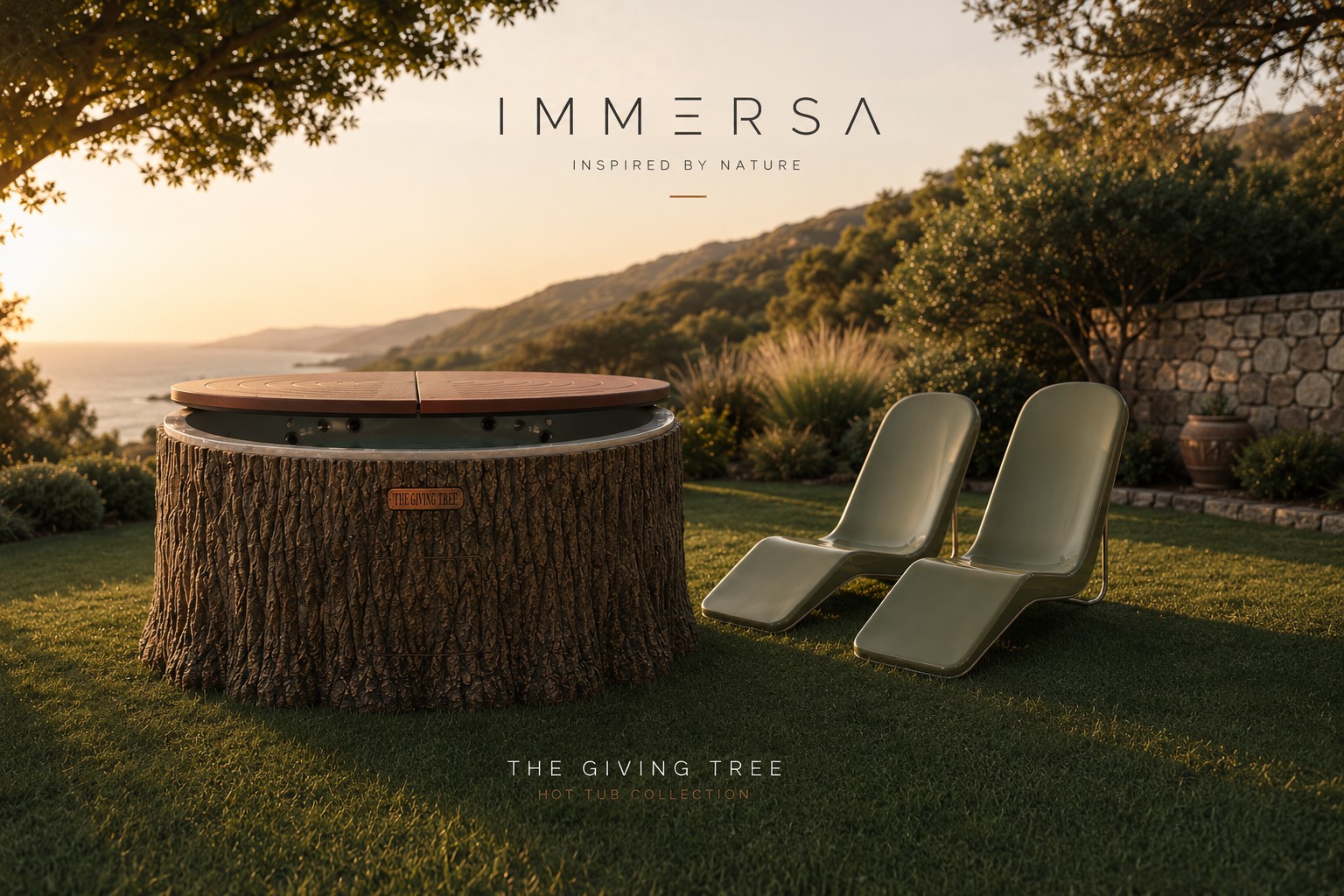 Giving Tree with insulated cover and IMMERSA loungers
